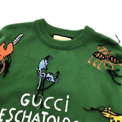 gucci eschatology sweater|gucci sweater vintage.